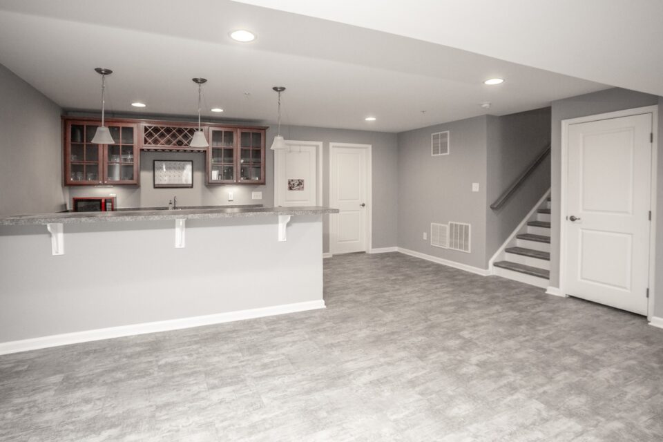 Custom Wet Bar Entertaining Suite - Finished Lower-Level Suite & Custom Built-In Wet Bar by Sam's Remodeling